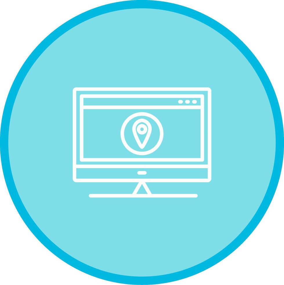 Location Web Advertising Vector Icon