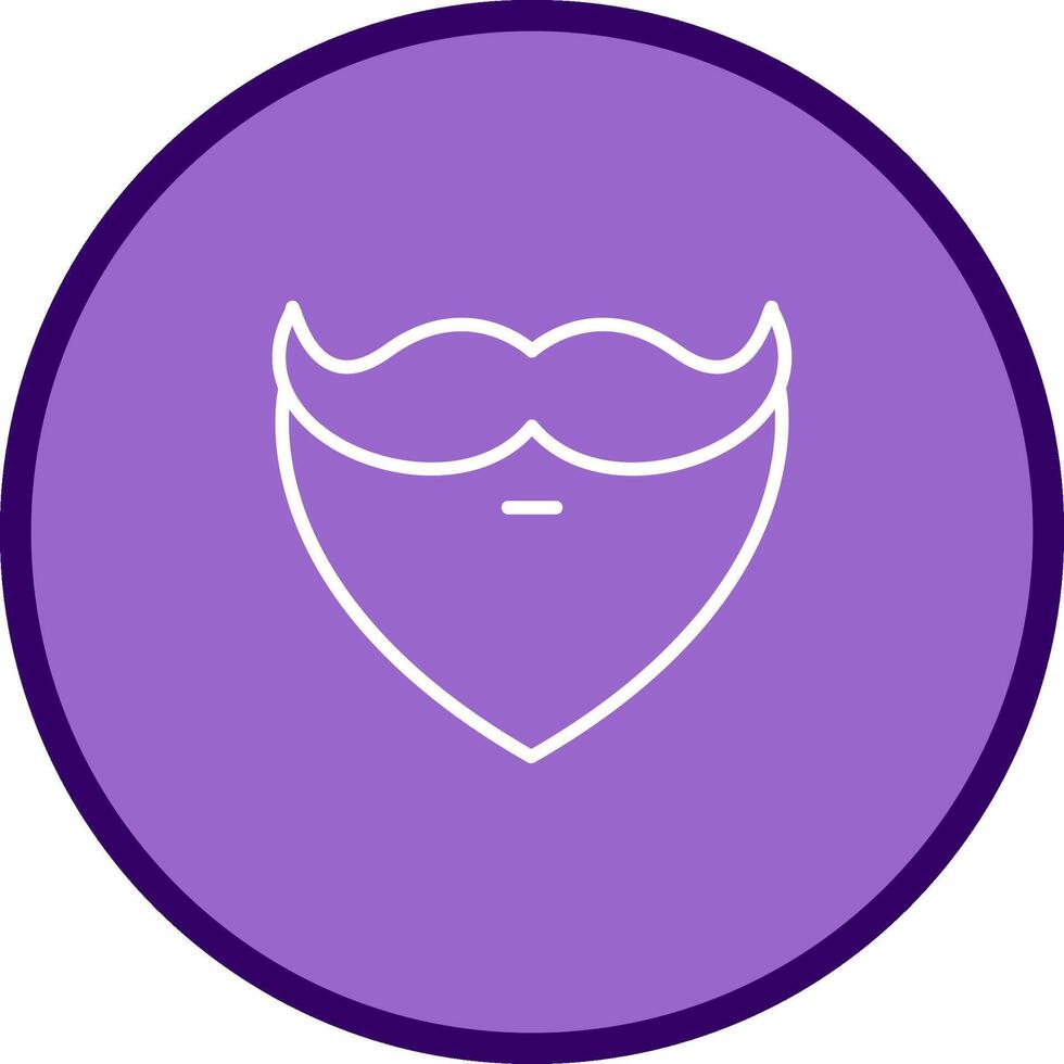 Beard and Moustache I Vector Icon