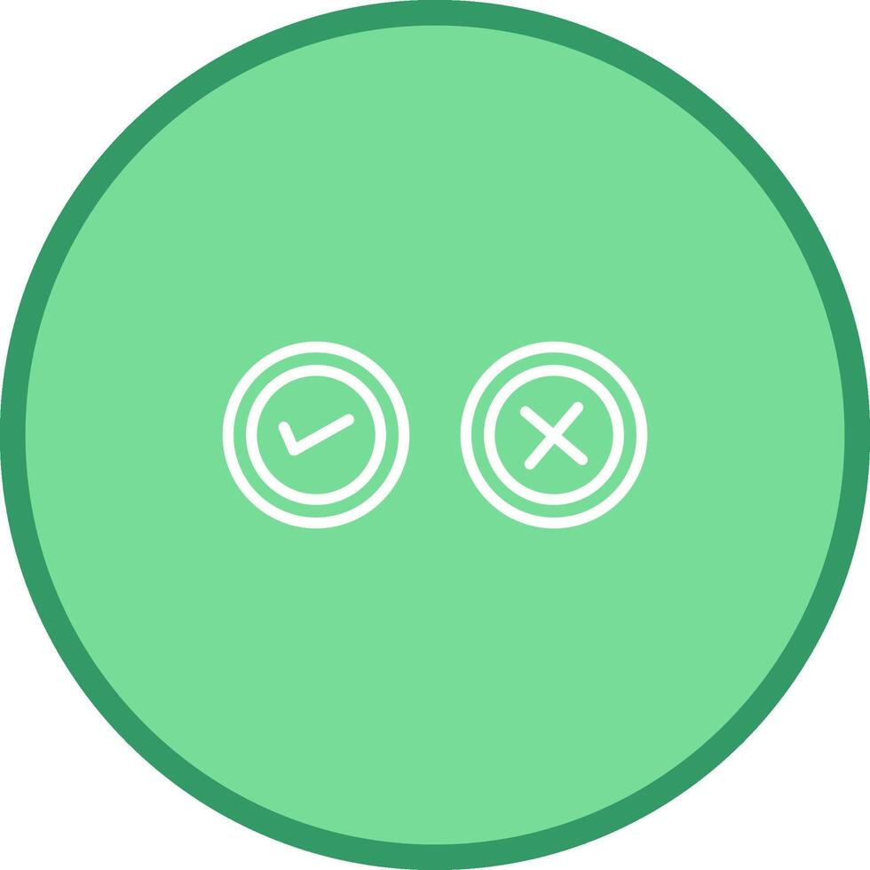 Yes No Option Vector Icon