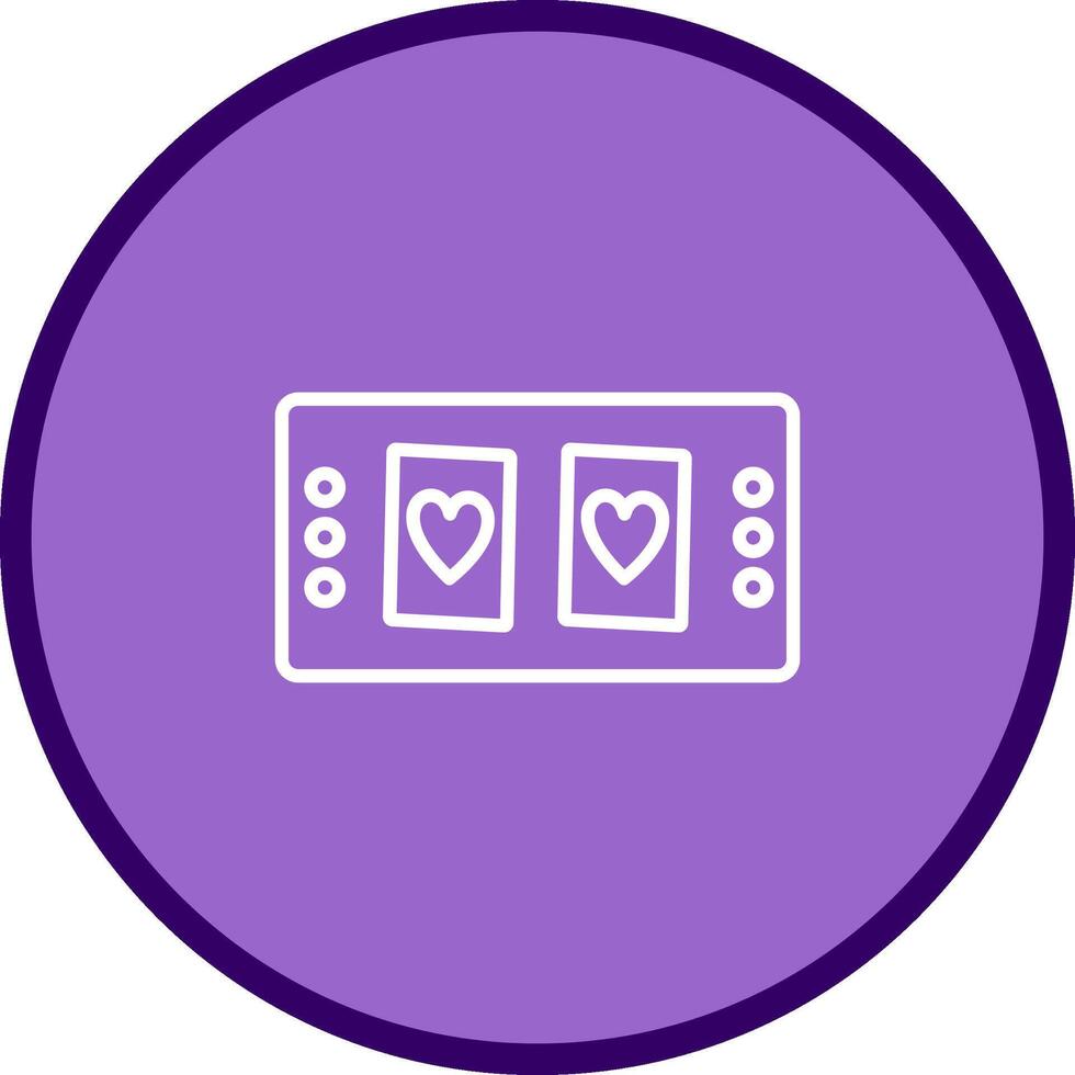 Cards Table Vector Icon