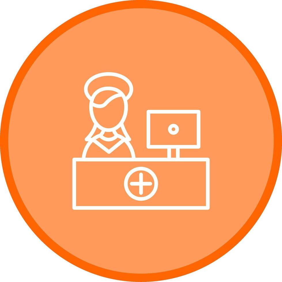 Hospital Reception Vector Icon