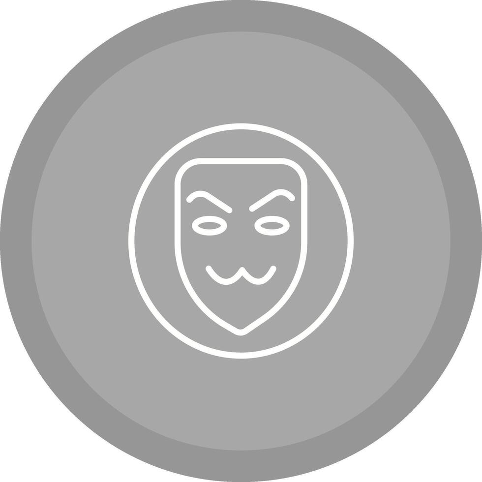 icono de vector de máscara de hacker