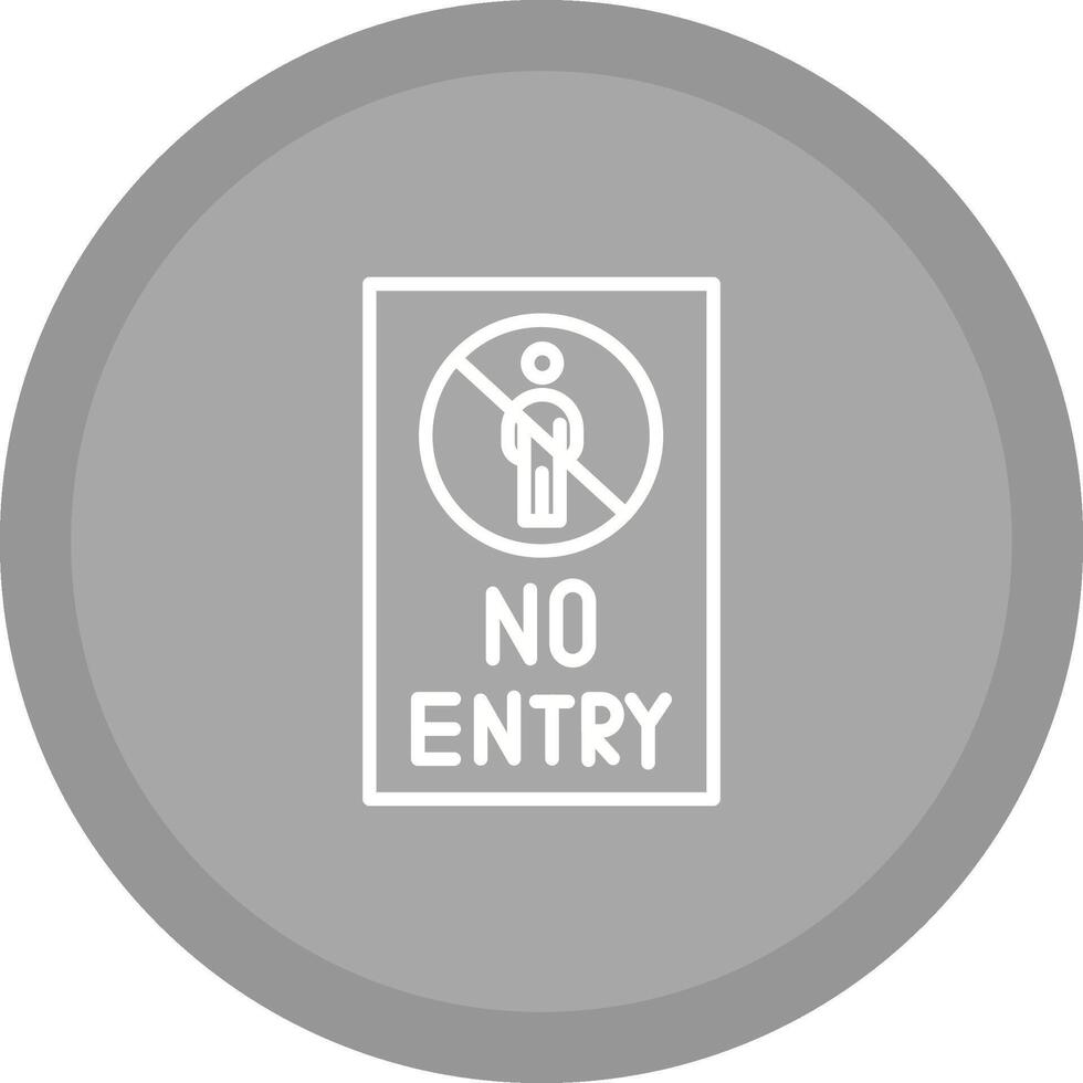 No Entry Sign Vector Icon