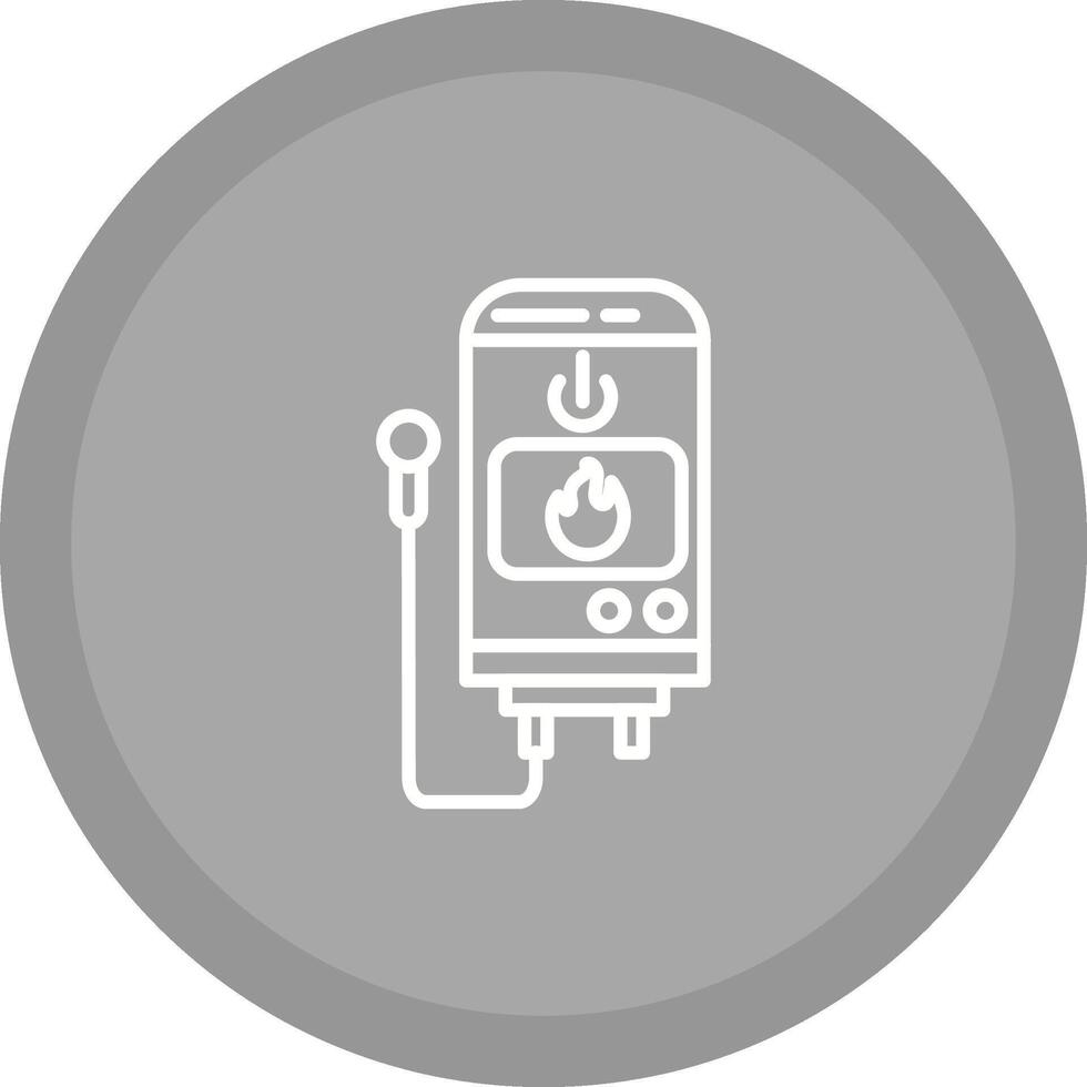 Tankless Water Heater Vector Icon