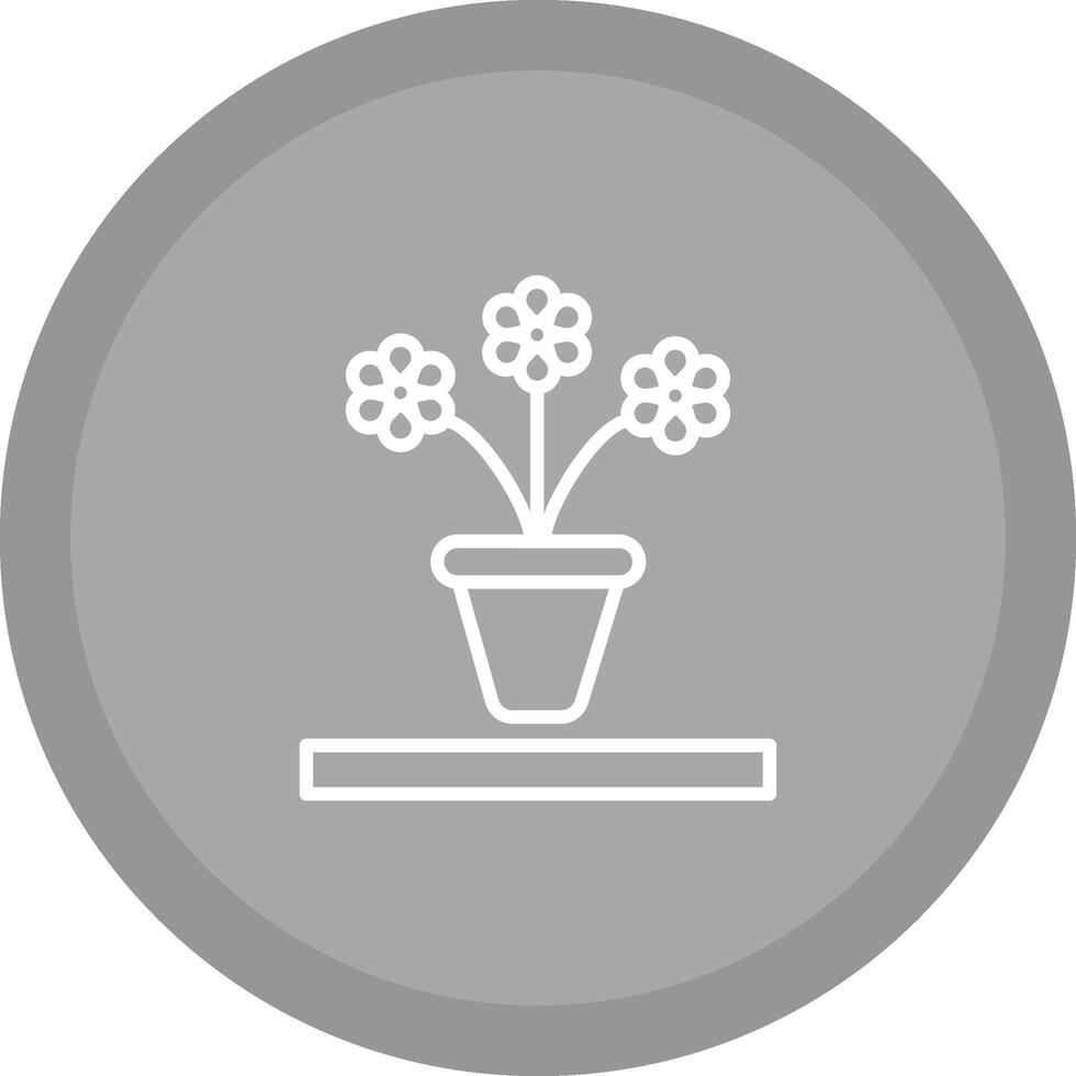 Flower Pot Vector Icon