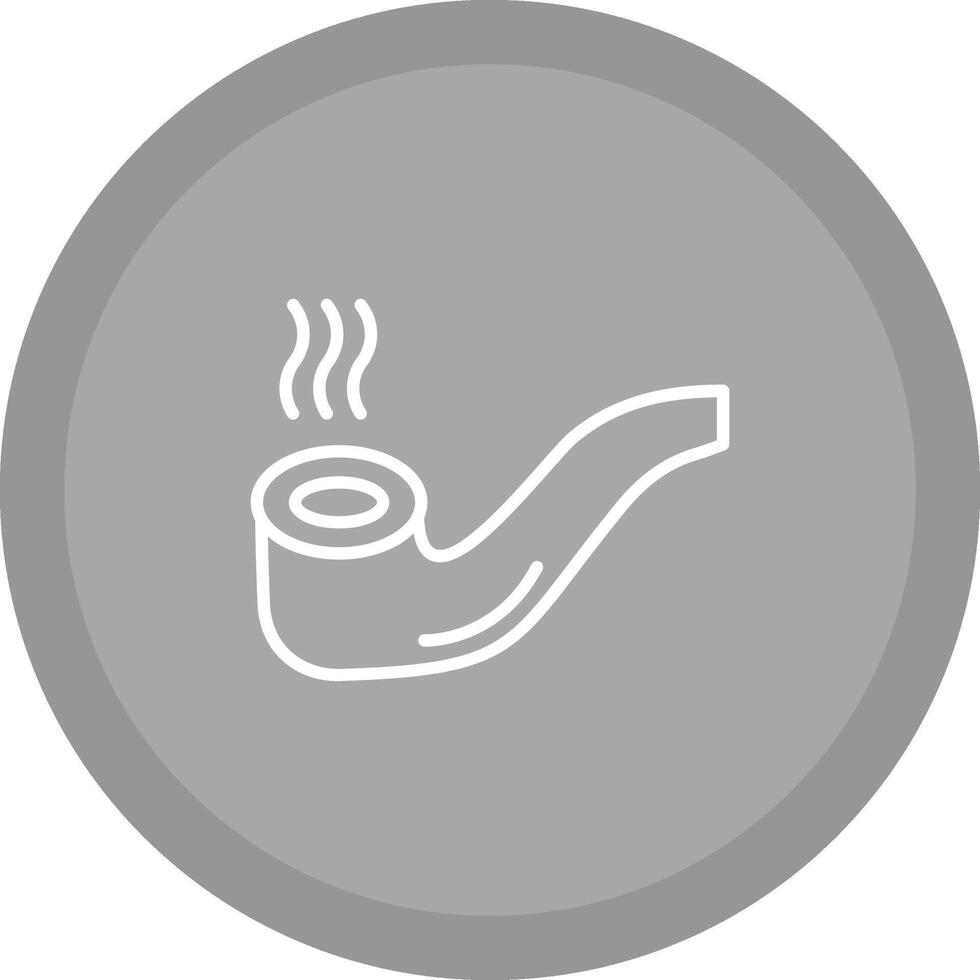 icono de vector de pipa de cigarro