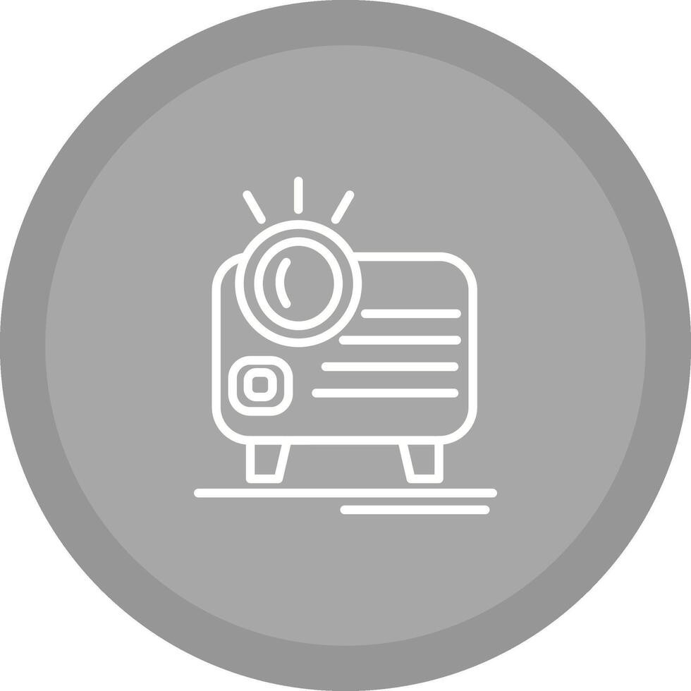 icono de vector de proyector