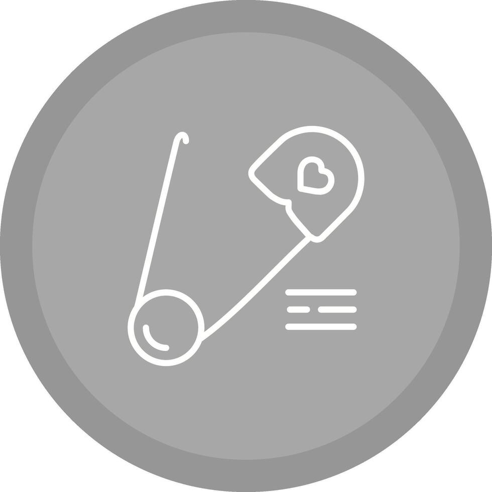 Safety Pin Vector Icon