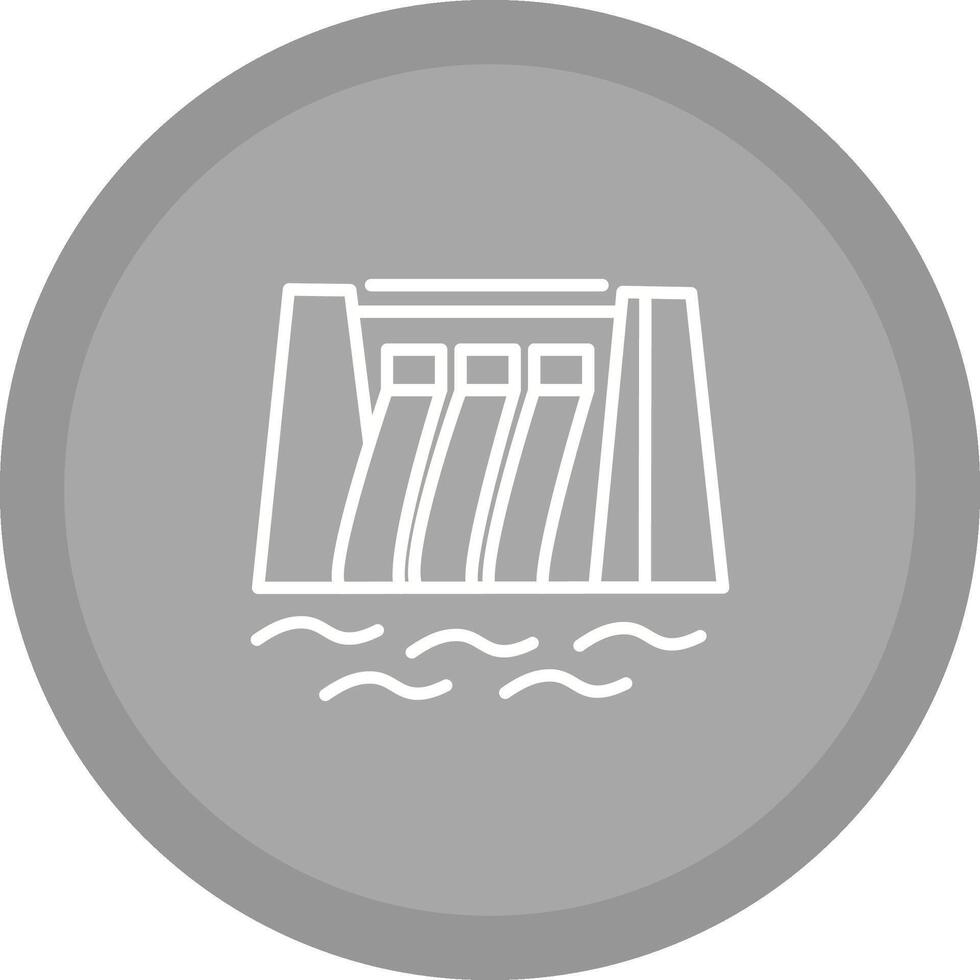 Water Dam Vector Icon
