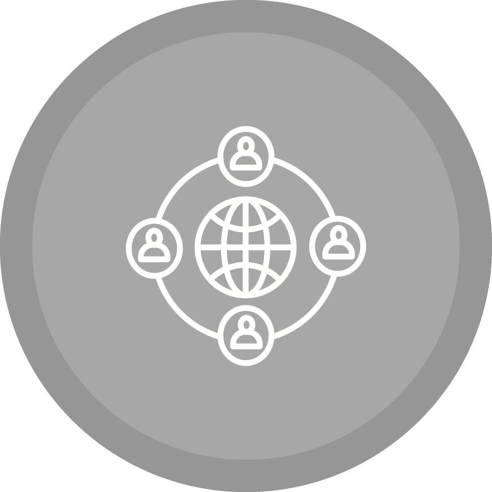 Company Network Vector Icon