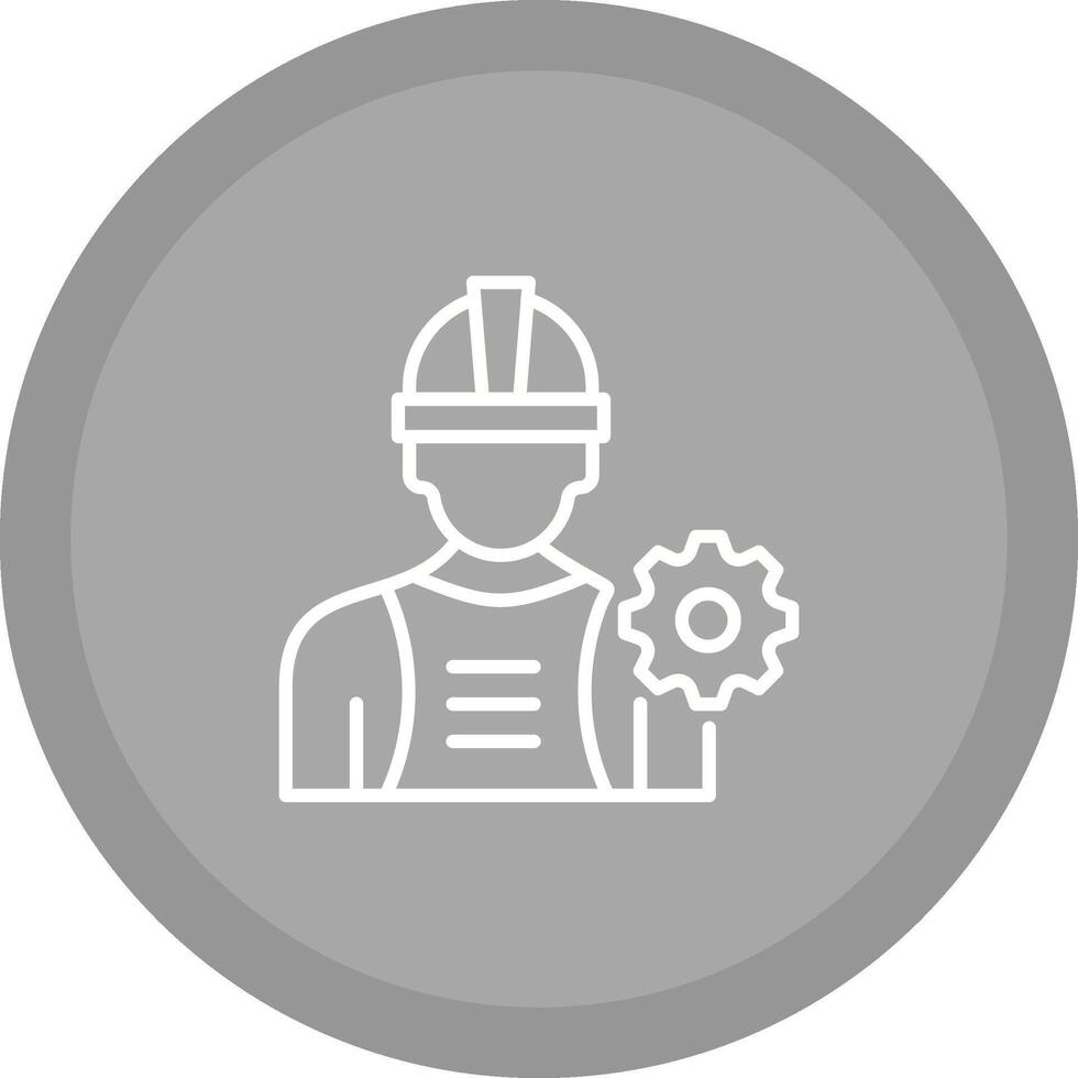 industria trabajador yo vector icono