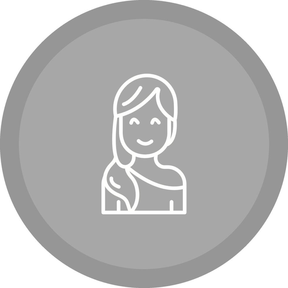 icono de vector de mujer