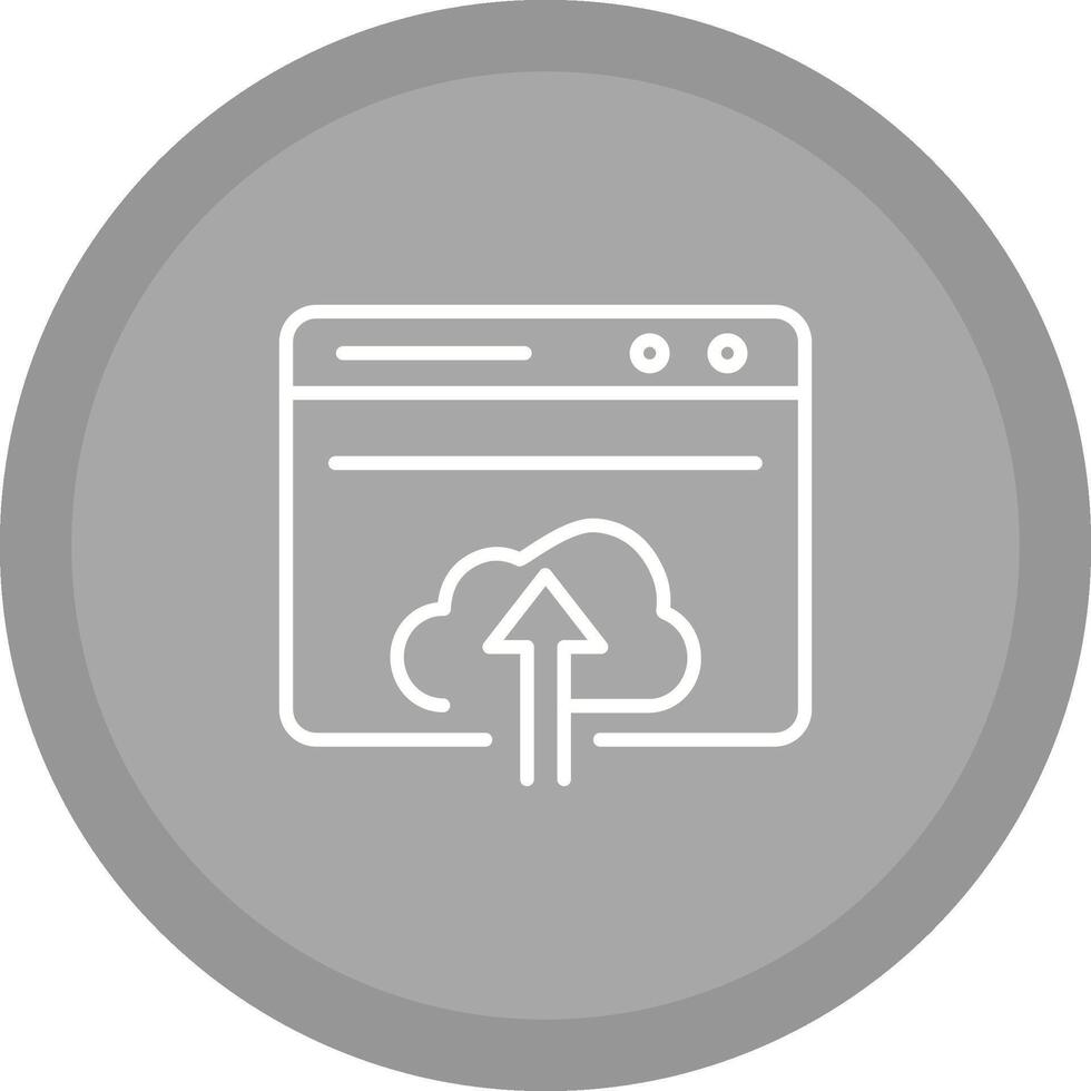 Upload Web Vector Icon