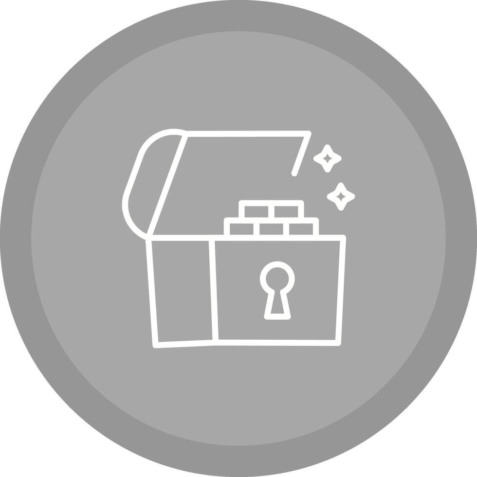 Open Treasure Box Vector Icon