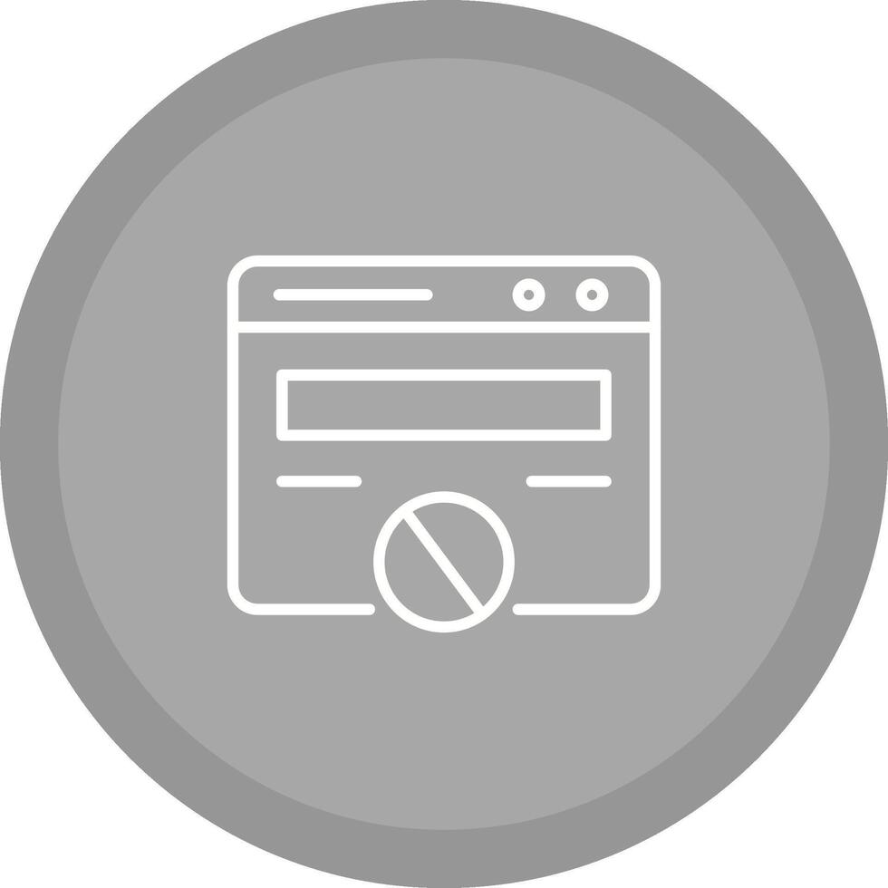 Block Website Vector Icon