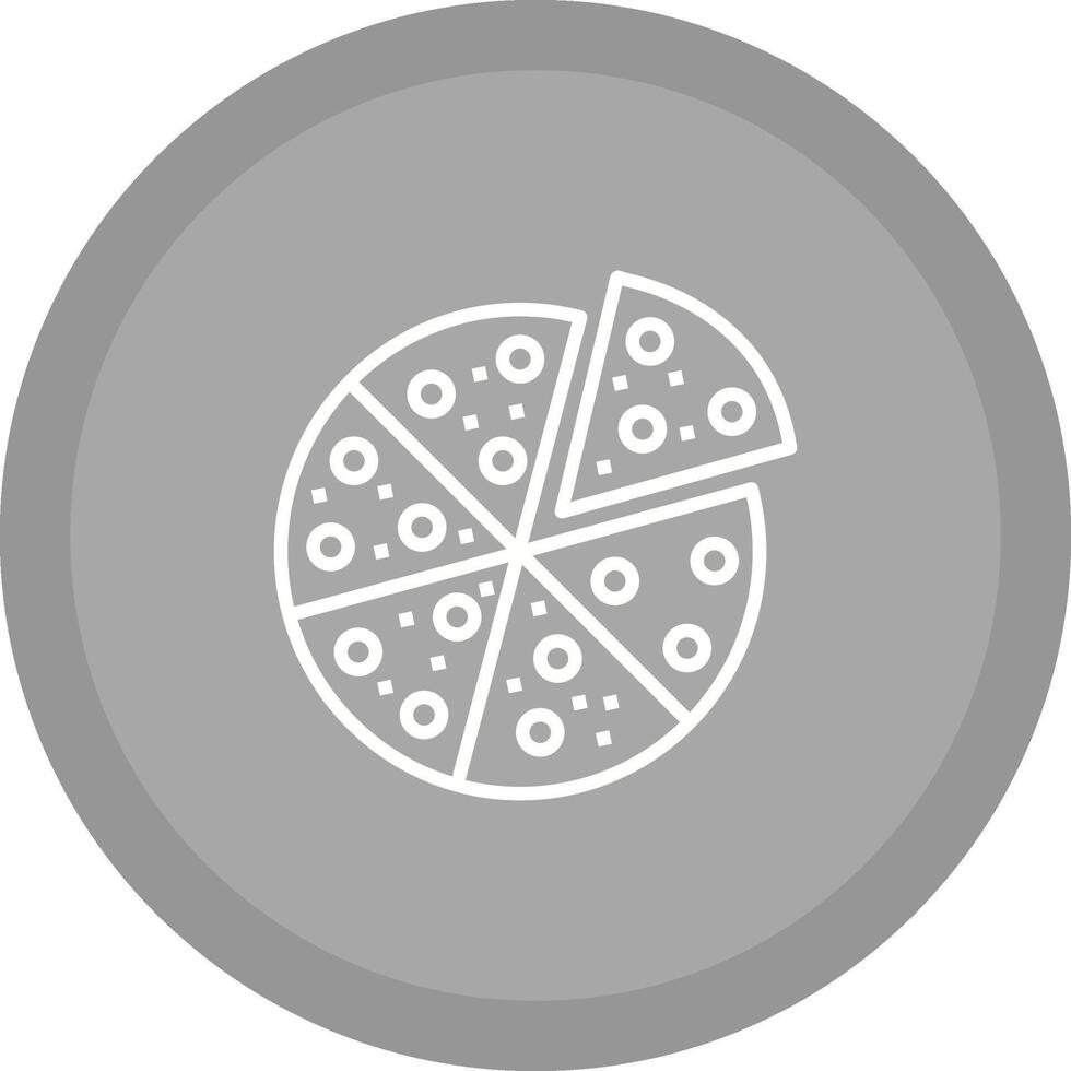 icono de vector de rebanada de pizza