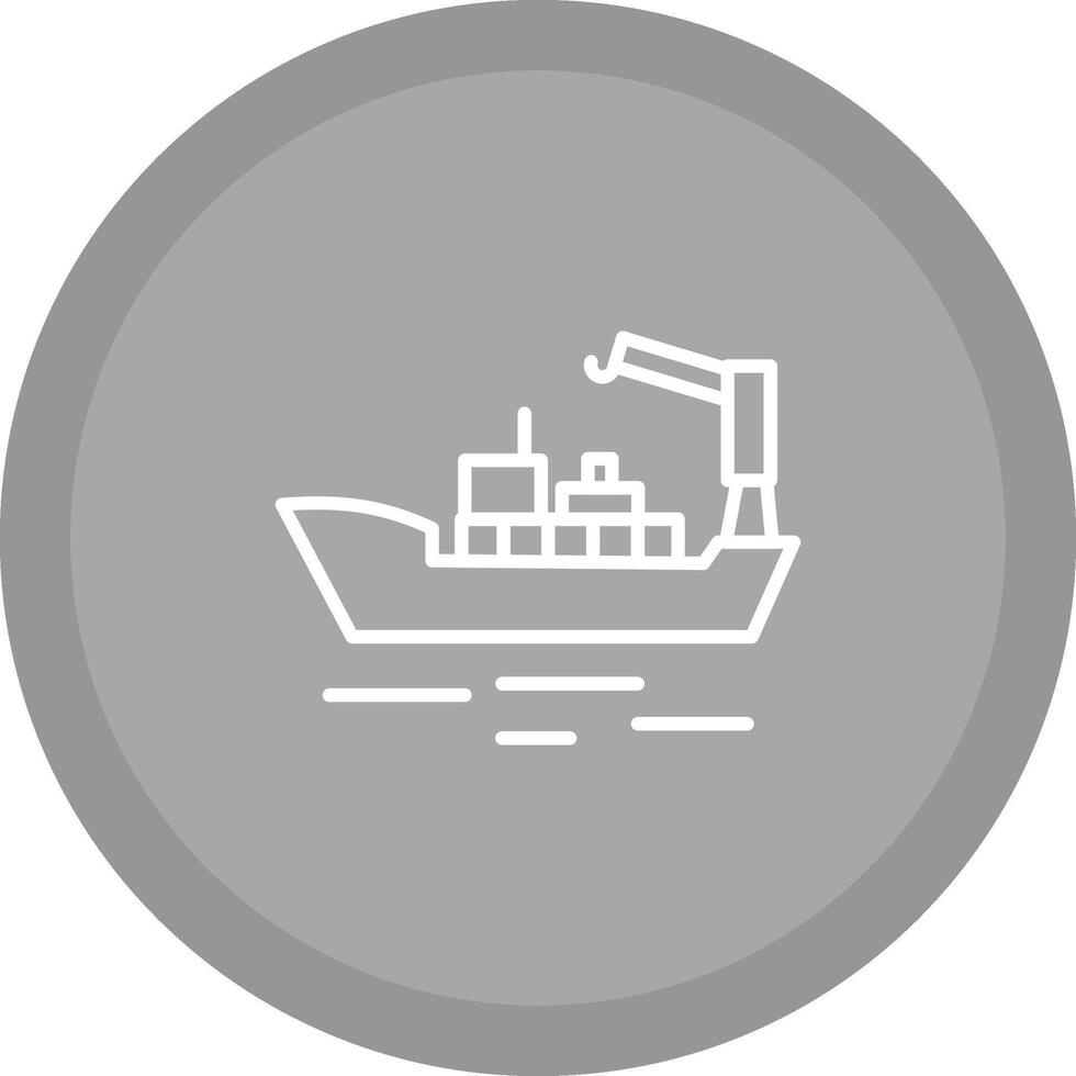 Cargo Ship II Vector Icon