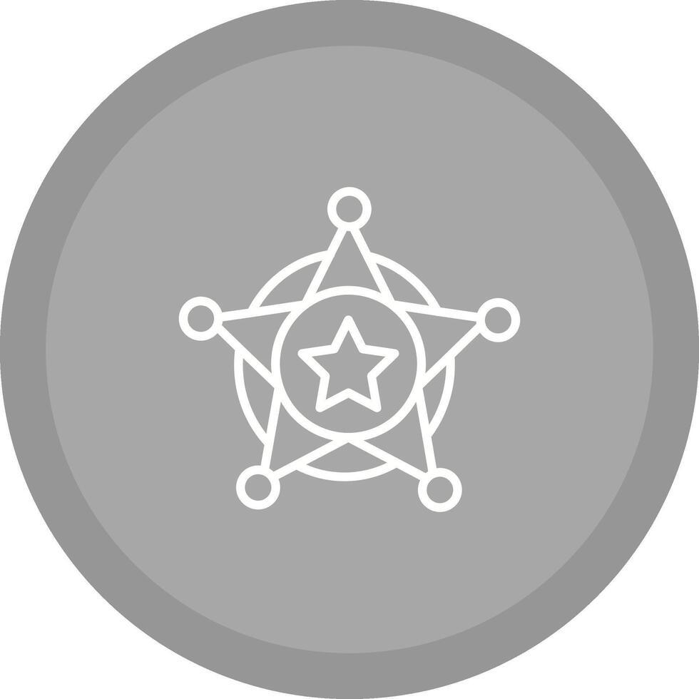 Sheriff Badge Vector Icon