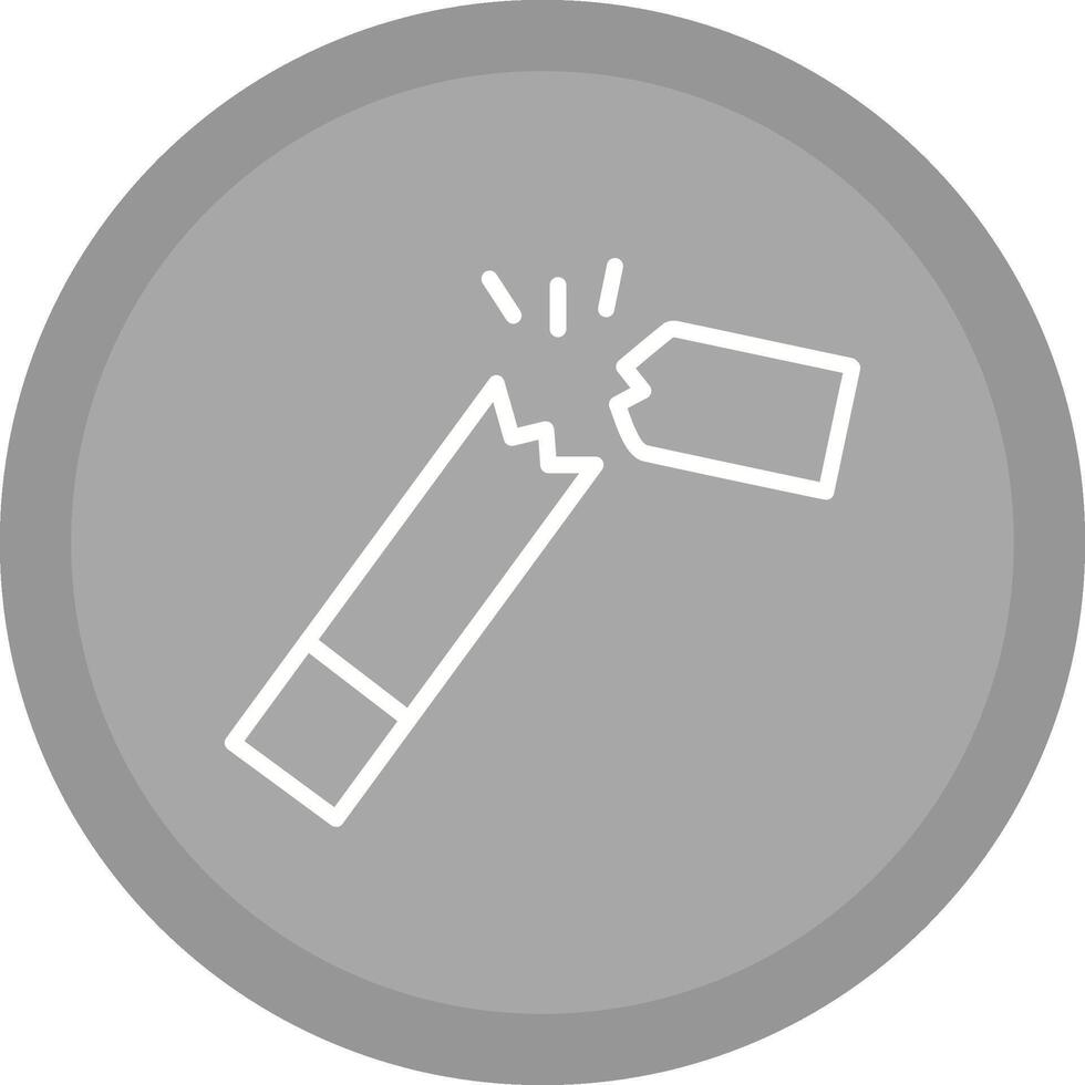 Broken Cigarette Vector Icon