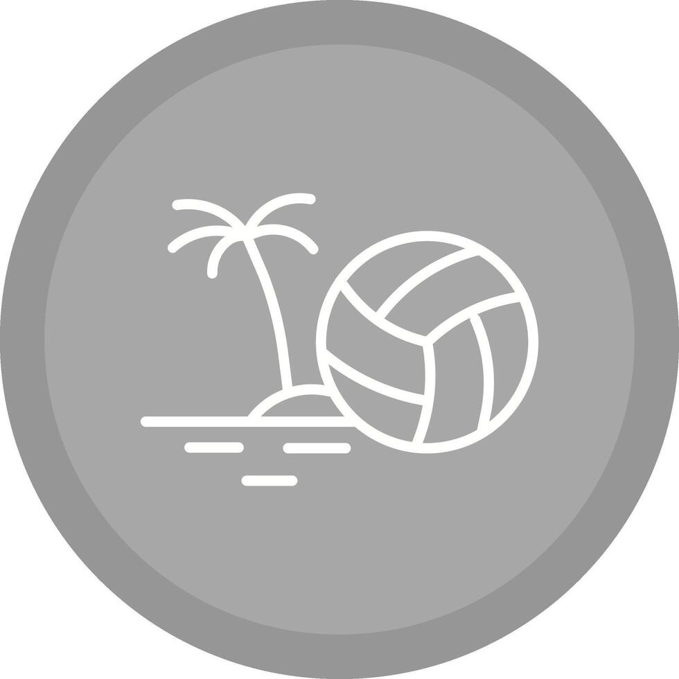 Beach Volleyball Vector Icon