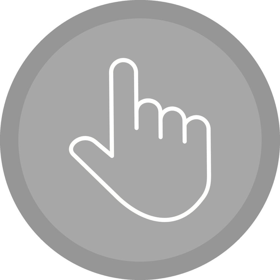 Raised Finger Vector Icon