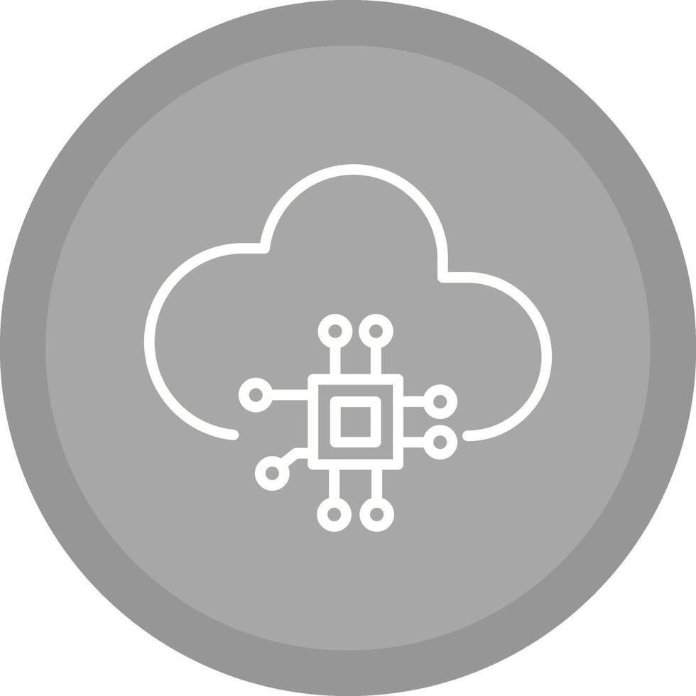 Cloud Computing Vector Icon