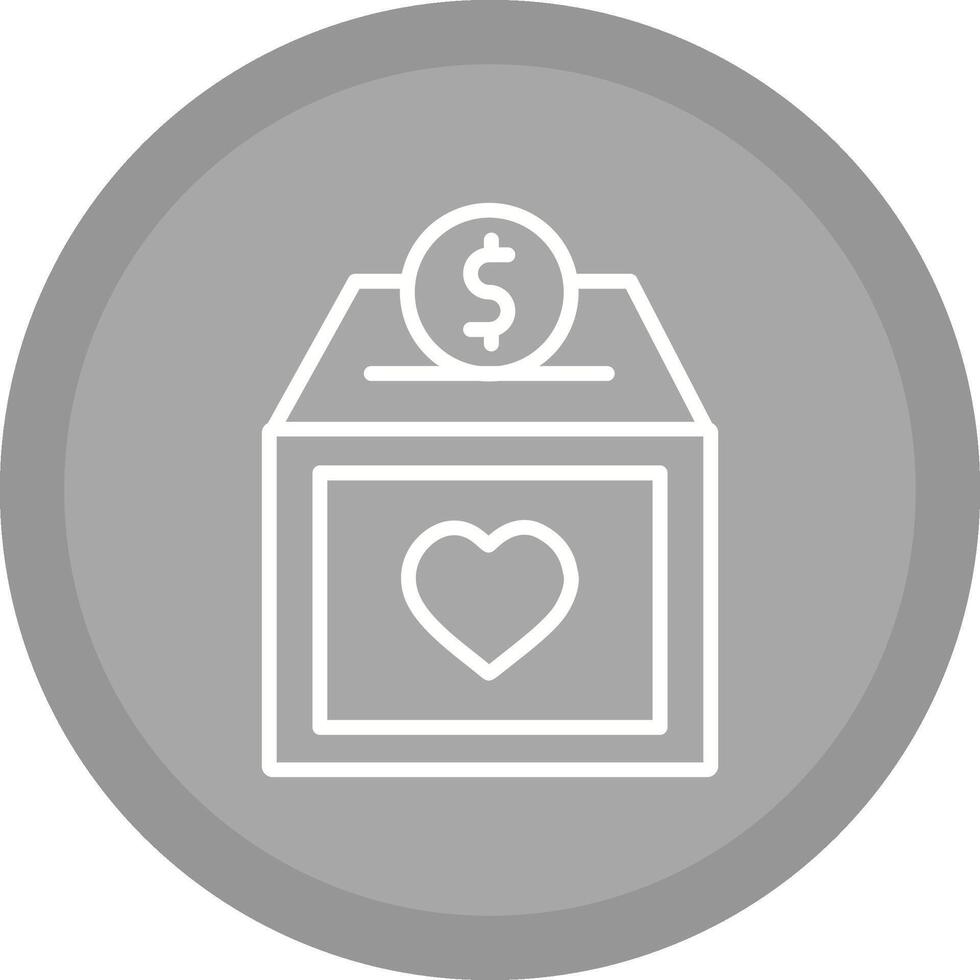 Charity Box Vector Icon