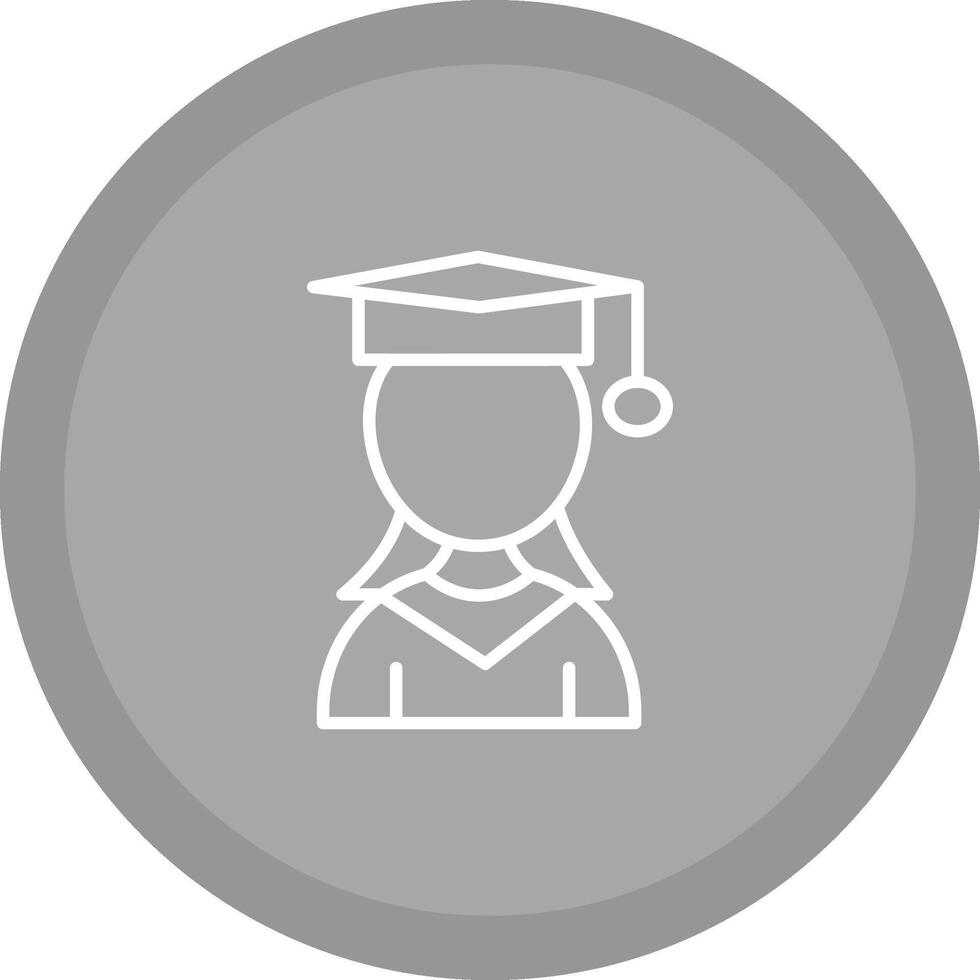 Female Student Vector Icon