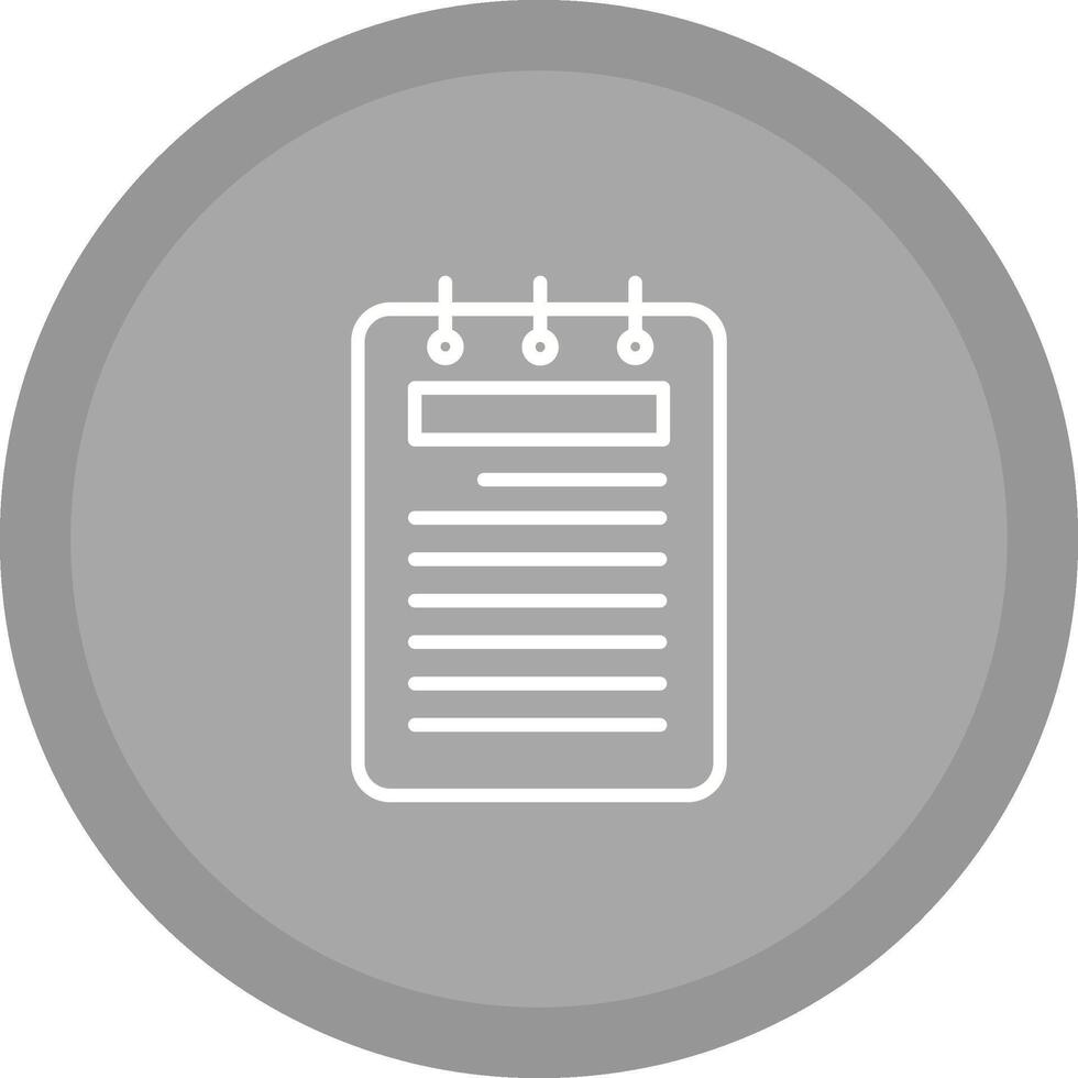 Notepad Vector Icon