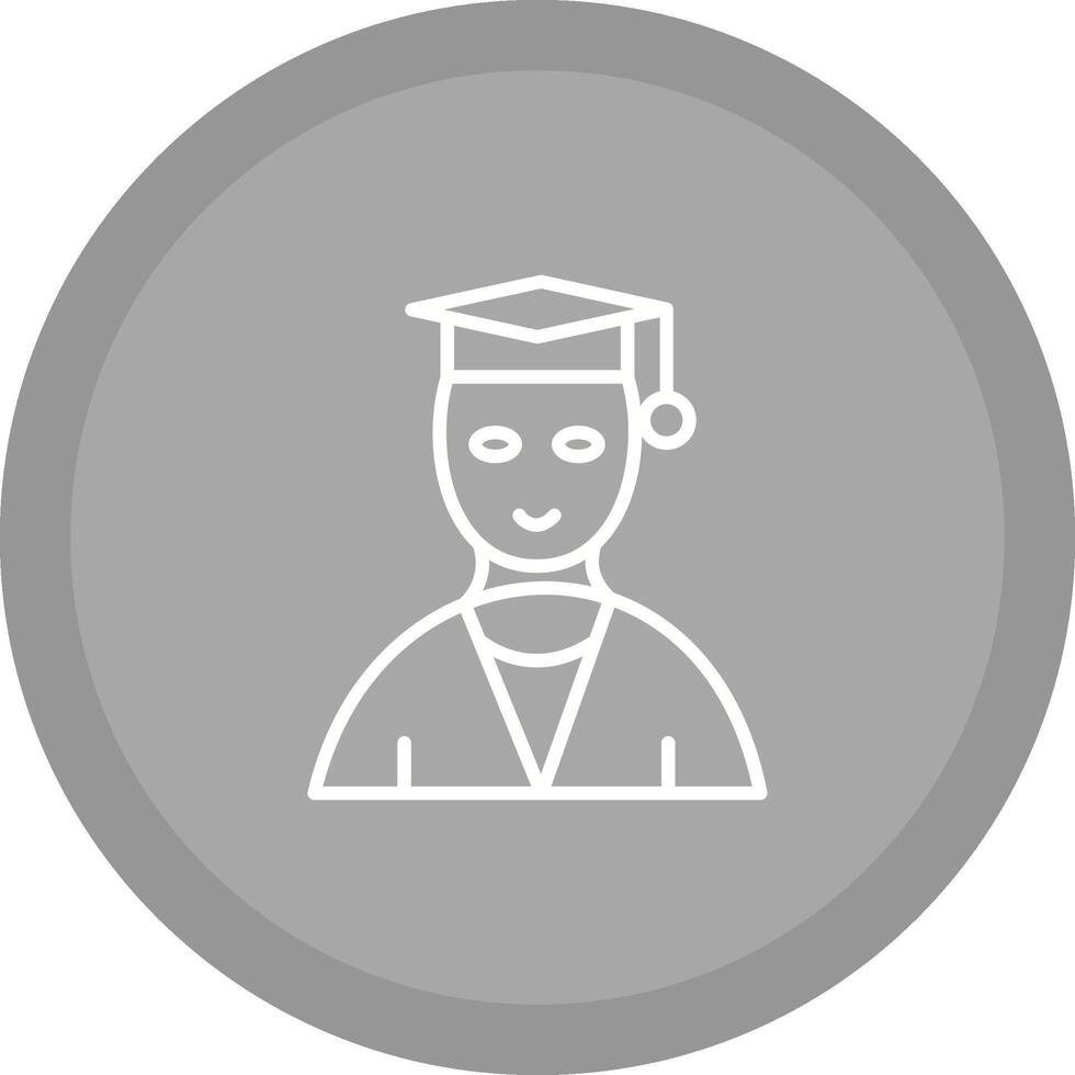 masculino graduado vector icono