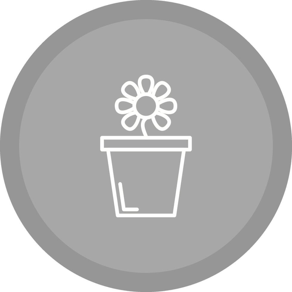 Flower Pot Vector Icon