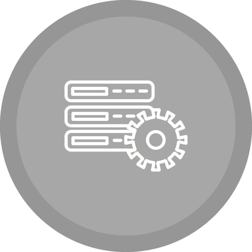 Database Setting Vector Icon