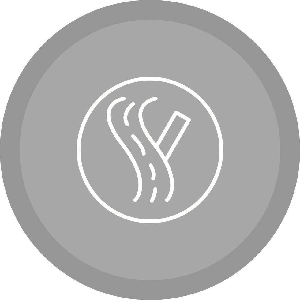 Linked Road Sign Vector Icon