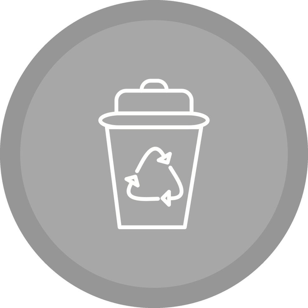 icono de vector de papelera de reciclaje