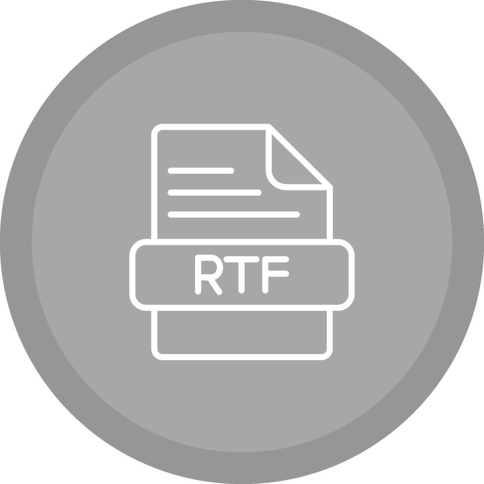 icono de vector rtf