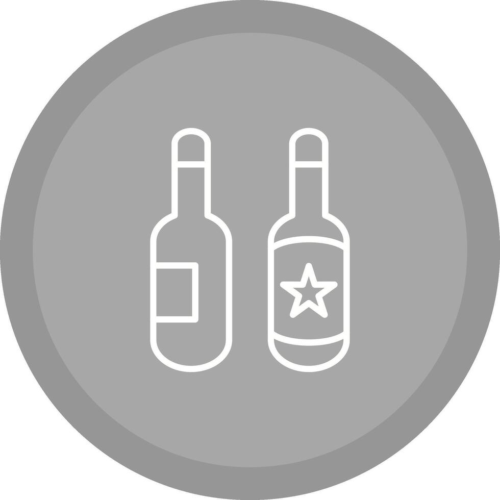 icono de vector de botellas de cerveza