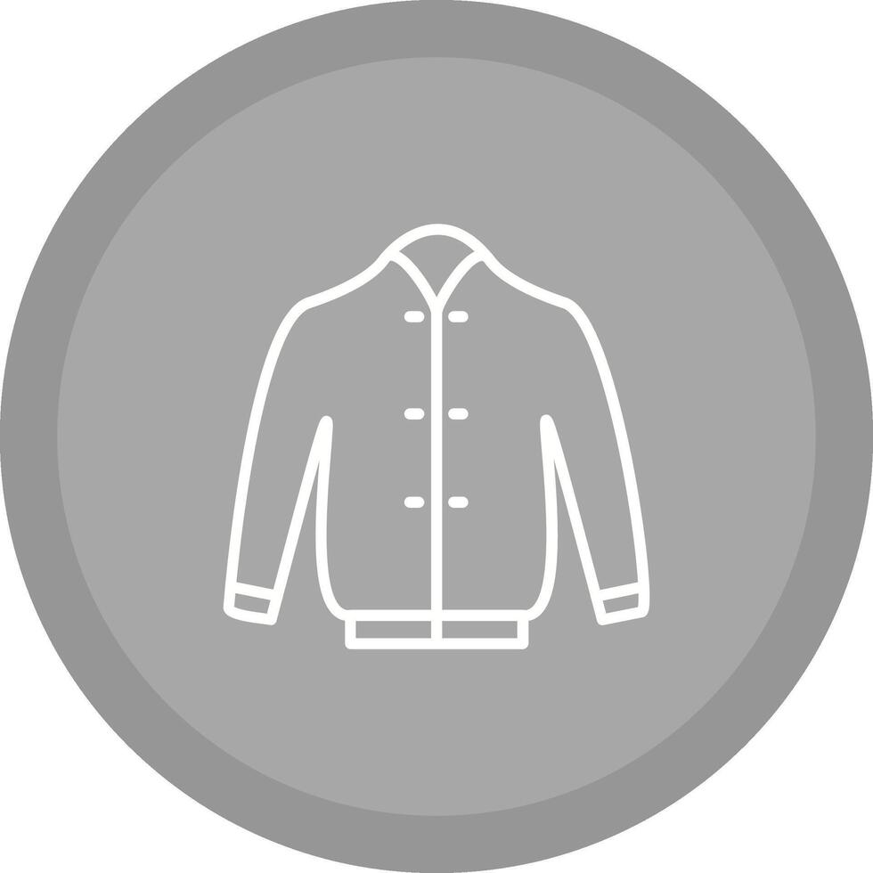 icono de vector de chaqueta elegante