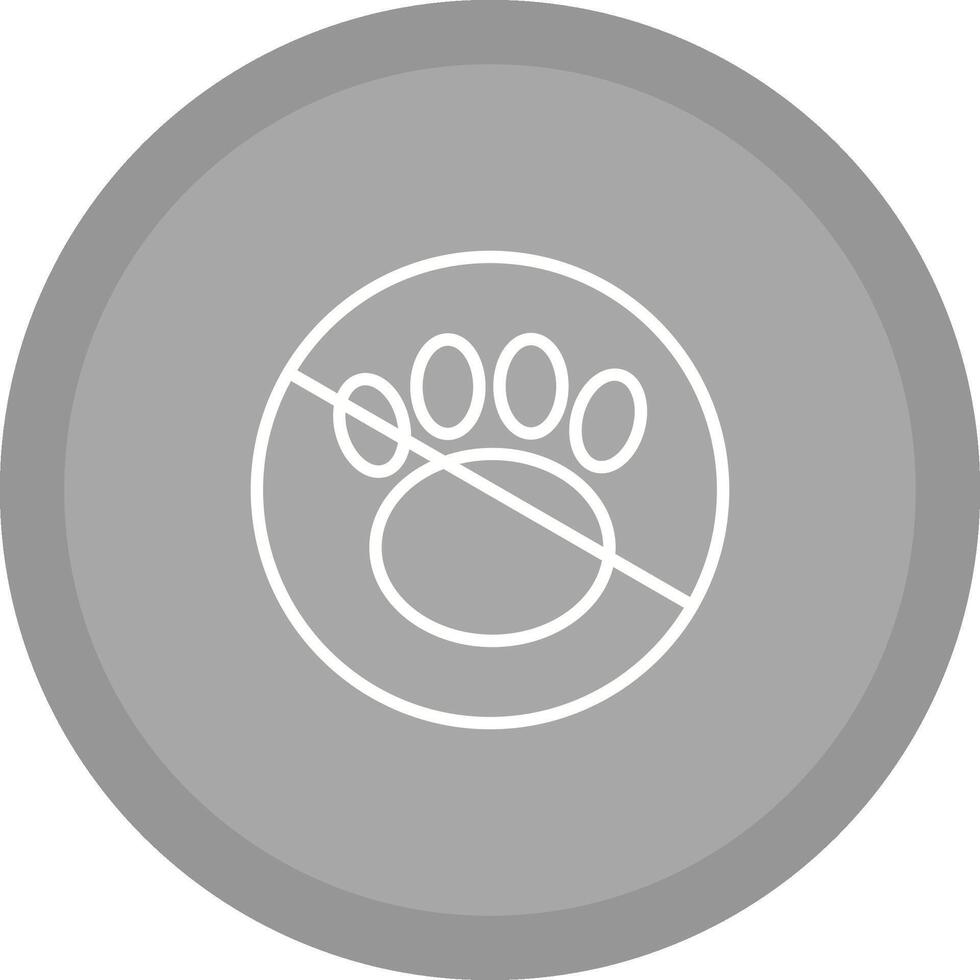 No Pets Vector Icon