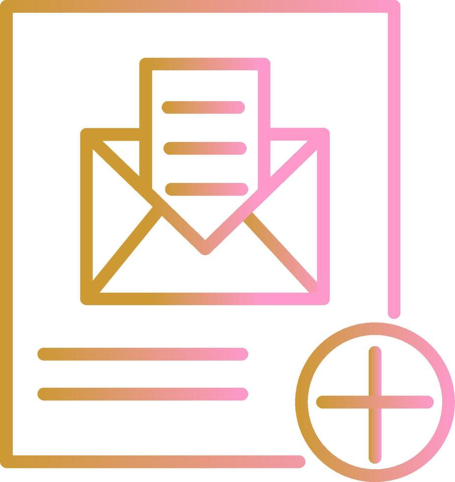 Add Mail Vector Icon