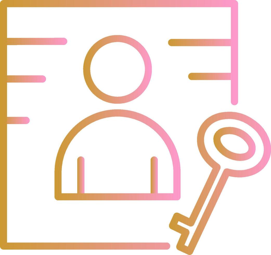 Business Key Vector Icon