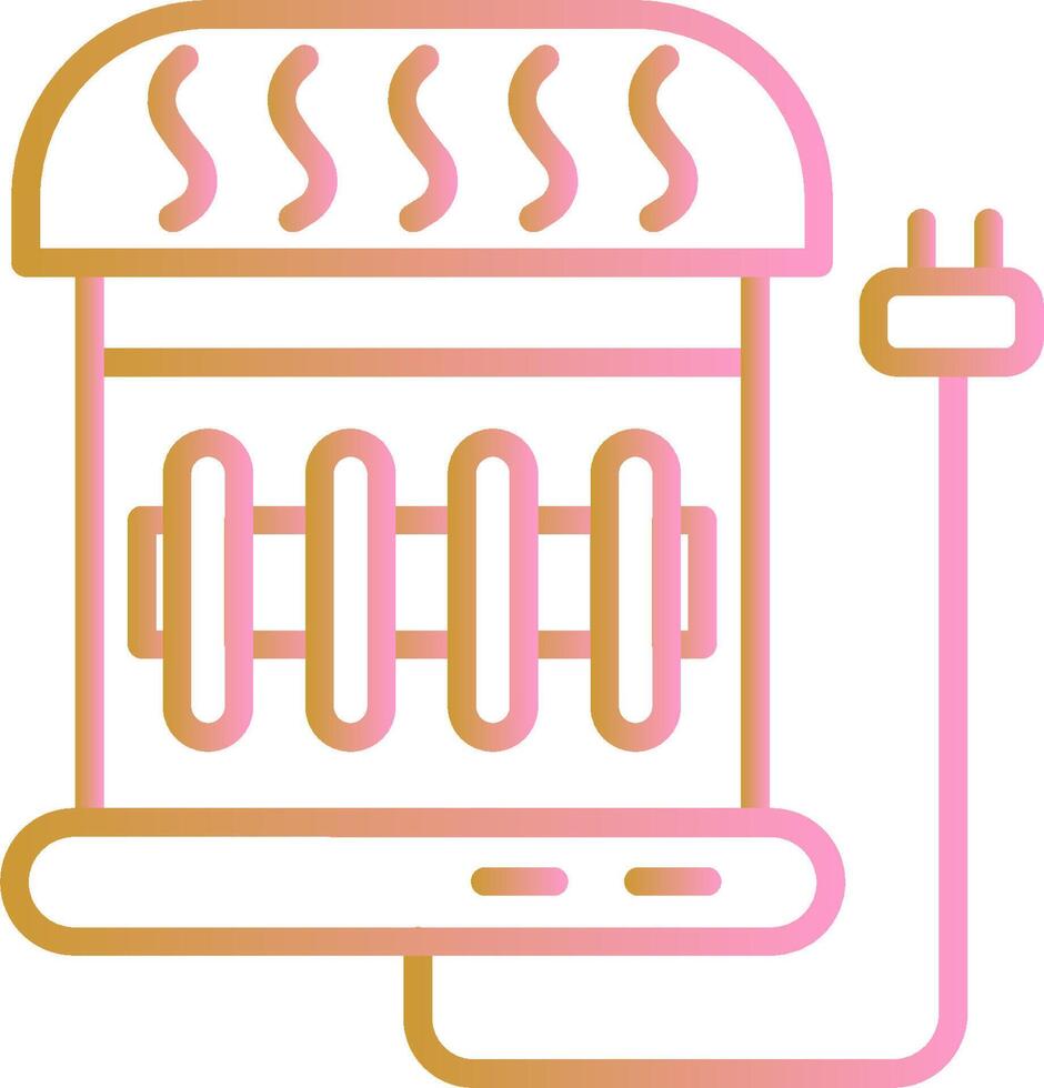 Electric Heater Vector Icon