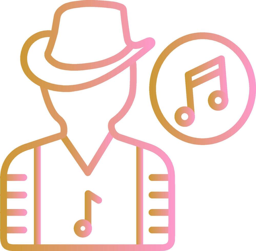 músico vector icono