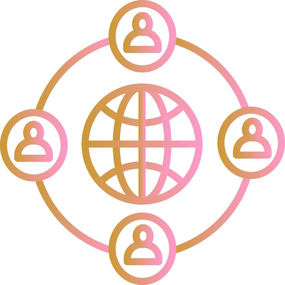 Company Network Vector Icon