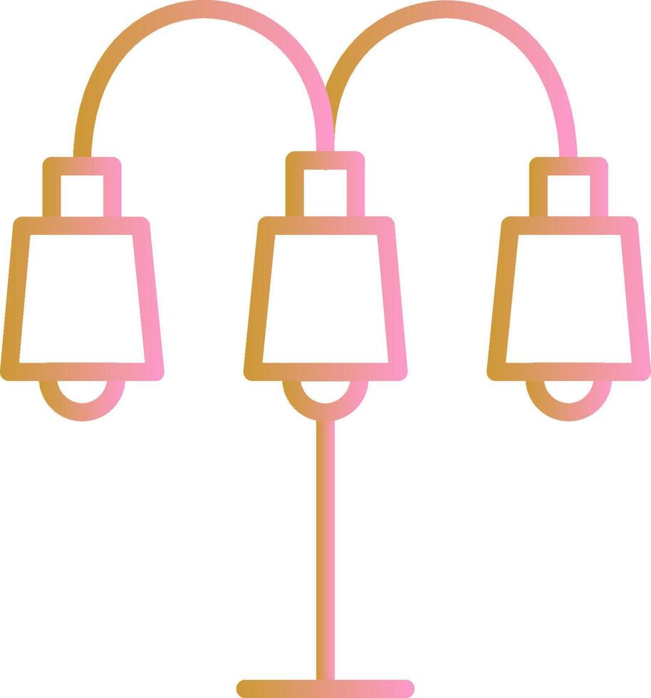 Lamp with stand Vector Icon