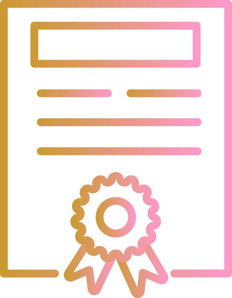 Certificate Vector Icon