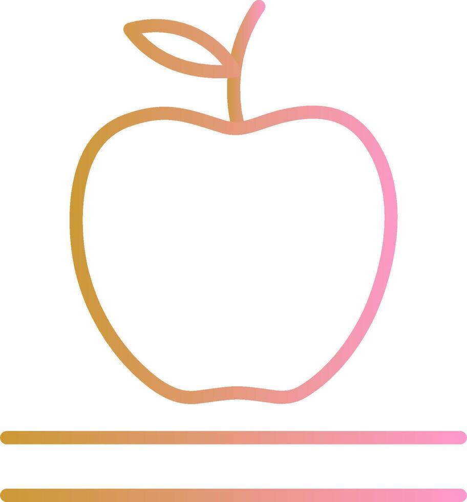 icono de vector de manzana