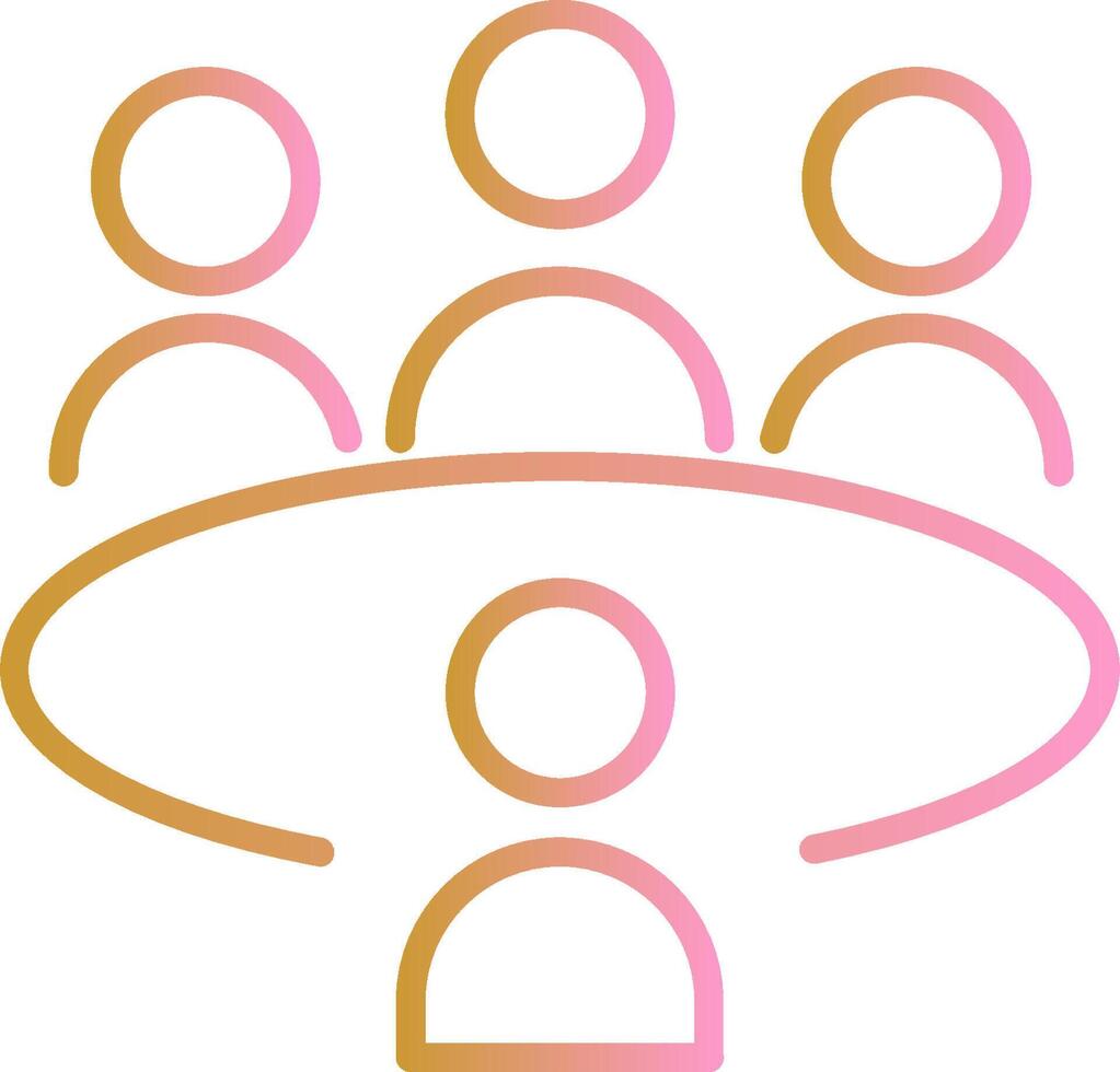 Conference Table Vector Icon