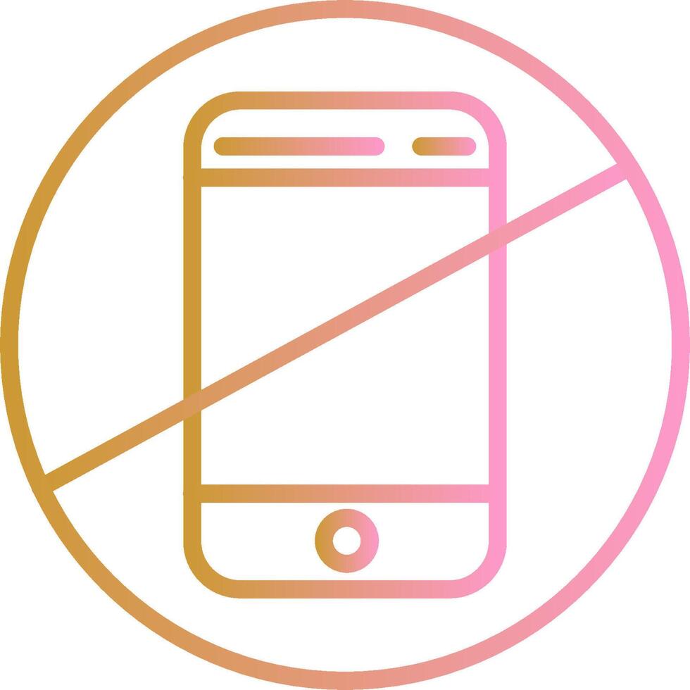 No Cell Phones Vector Icon