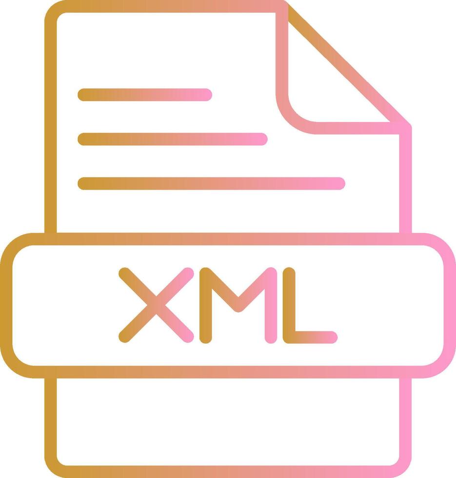 XML Vector Icon