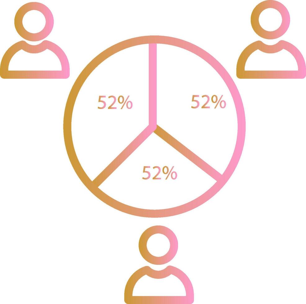 icono de vector de estadísticas de candidatos